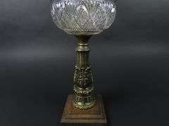 Beautiful Antique Oil Table Lamp