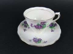 Vintage Colclough China Bone China Tea Cup & Saucer - Made in Longton, England