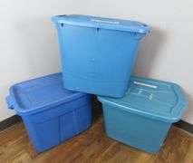 Mixed Lot of 3 Storage Totes