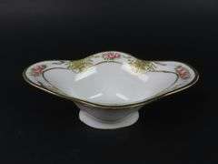 Small Handpainted Nippon Pedestal Condiment Dish - Made in Japan