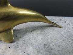 Vintage Brass Dolphin Décor