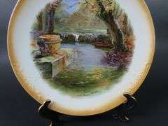 Antique "Noon at the Fontaine Marshes" Plate