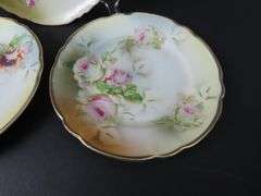 Mixed Lot of 3 Antique Floral 6" Plates