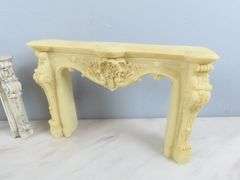 Lot of 2 Doll House Fireplace Mantles