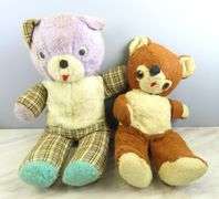 Lot of 2 Vintage Plush Bears