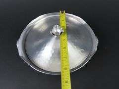 Vintage Hammered Aluminum Covered Dish