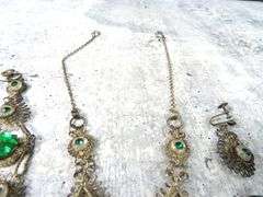 Stunning Antique Necklace, Bracelet & Screwback Earring Set