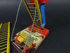 Vintage Marx Climbing Fireman Wind Up Toy