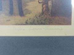 20th Century "Cottage" Framed Print by French Artist Louis Haumont