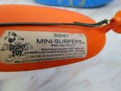 Lot of Vintage Toys with Disney Mini-Surfer