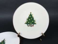 Lot of 2 -1982 BC Clark Christmas Dinner Plates