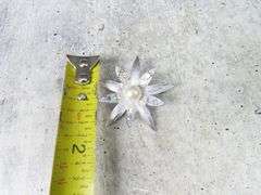 Vintage Caroline Emmons Silver Tone Brooch with Rhinestones