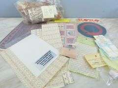 Lot of Doll House Rugs, Linens & Roof Tiles