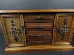 Vintage Wooden Jewelry Box