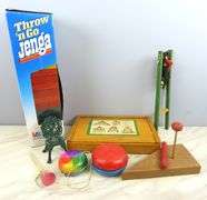 Lot of Vintage Toys with Jenga & Yoyo's