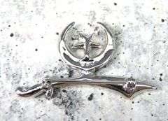 Order of the Eastern Star Rhinestone Brooch