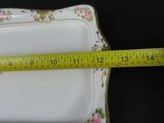 Handpainted Nippon Tray & Nut Bowl - Made in Japan