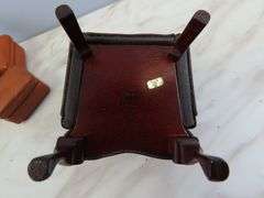 Lot of Faux Leather Doll House Furniture