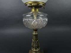 Beautiful Antique Oil Table Lamp