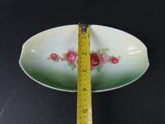Victorian Handpainted German Celery Dish - See Description