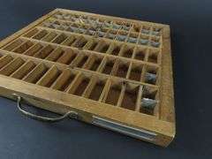 Another Vintage Wooden Printers Tray Wall Hanging