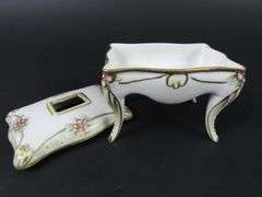 Antique Hand Painted Nippon Vanity Hair Catcher - Made in Japan