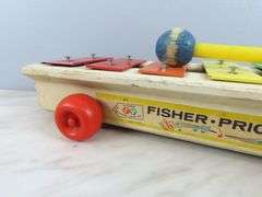 Vintage Fisher Price "Pull-a-Tune" Musical Pull Toy