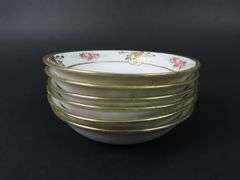 Lot of 6 Antique Handpainted Nippon Berry Bowls