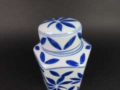 Fine Porcelain Blue & White Lidded Ginger Jar