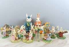 Mixed Lot of Composite Rabbit Décor