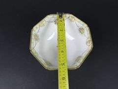 Handpainted Nippon Footed Nut Bowl - Made in Japan