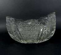 Antique Cut Glass Serving Bowl