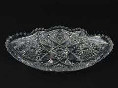 Lot of 2 Cut Glass Candy Dishes