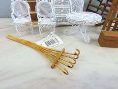 Mixed Lot of Doll House Furniture with Metal Table & Chairs