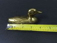 Vintage Brass Duck Figure