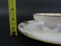 Vintage Handpainted Nippon 2 Tiered Serving Plate - Made in Japan
