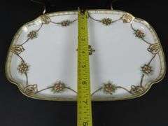 Lot of 2 Handpainted Nippon Porcelain Trays - Made in Japan