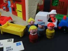 1973 Fisher Price "Family Village" Playset with Accessories