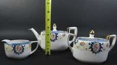 Noritake Tea Pot with Lidded Sugar & Creamer - Made in Japan