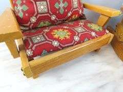 4 Pieces of Pert Pat Wooden Cushioned Doll Chairs with Coffee Table