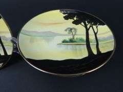 Lot of 8 Handpainted Nippon Bread Plates