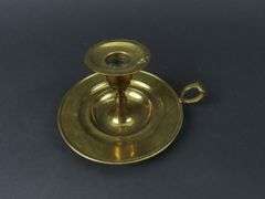 Vintage Brass Chamber Candlestick