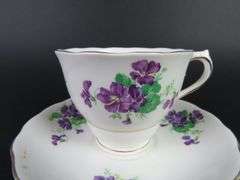 Vintage Colclough China Bone China Tea Cup & Saucer - Made in Longton, England