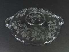Vintage "Lacy Leaf" Double Handled Cake Plate by Fostoria