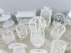 Big Lot of Metal Doll House Furniture