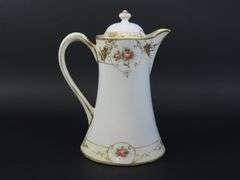 Vintage Handpainted Nippon Chocolate Pot with Lidded Sugar Bowl & Creamer - Made in Japan