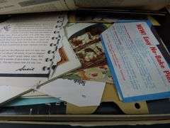 Box of Vintage Hand Clipped & Handwritten Recipes