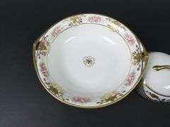 Handpainted Nippon Serving Bowl with Lid