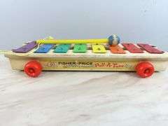 Vintage Fisher Price "Pull-a-Tune" Musical Pull Toy