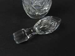 Vintage Cut Crystal Decanter with Stopper